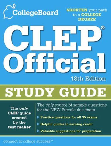 Clep official study guide 18th edition college board clep official study guide. - Download gratuito di libri di testo ebooks.