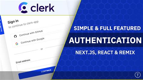 Clerk auth. Clerk makes authentication SO EASY! Let's see how to add client-side and server-side authentication to a Next.js 14 application from scratch!Try Clerk - http... 
