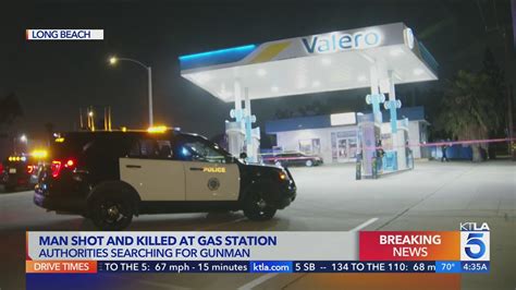 Clerk fatally shot at Long Beach gas station; gunman sought