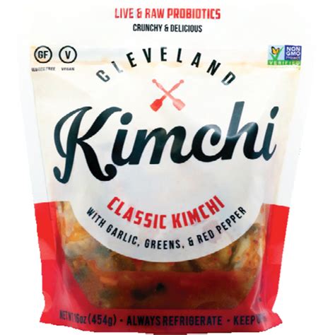 Cleveland kimchi. Amount per Serving My Daily Value. Calories 10 Kcal 1%. Total Fat 0 g 0%. Saturated Fat 0 g 0%. Trans Fat 0 g 0%. Cholesterol 0 mg 0%. Sodium 270 mg 12%. Potassium 47 mg 1%. Total Carbohydrate 3 g 1%. 