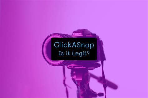 Click a snap legit. ClickASnap is completely legitimate and there are no scam issues coming from the platform itself. However, with any site that involves interacting with others, people come up with creative ways to swindle others. A popular scam is the creation of “click circles” or persons offering payment or favors to generate views. 