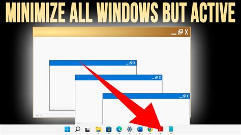 Clicking on desktop minimizes all windows.  Conclusion Minimizing all w...