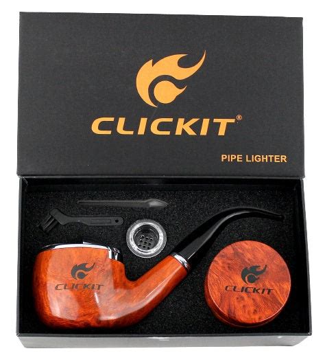 Clickit smoke pipe style lighter.  Click it Pipe Lighter Kit &ndash; Classic $ 13...