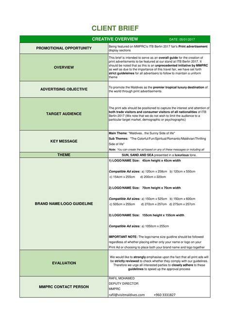 Client Brief How to Write (with Examples) WordLayouts