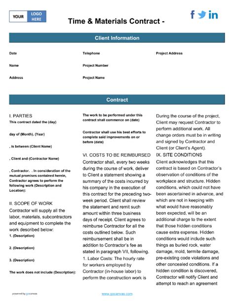 Client Contract Templates GoCanvas