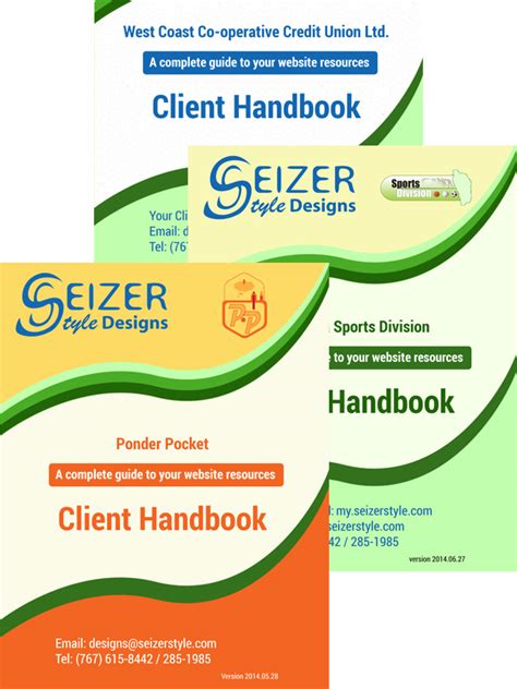 Client Handbooks SeizerStyle Designs Blog