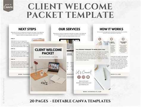 Client Packet Client Onboarding Packet New Client Packet Canva Template Service