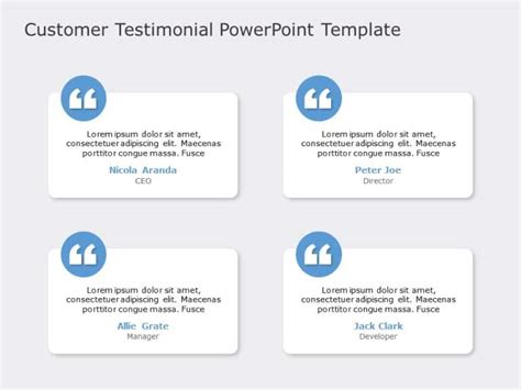 Client Testimonials Powerpoint Template 2 Client Testimonials