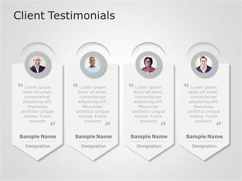Client Testimonials Powerpoint Template 2 Client Testimonials Powerpoint Templates Slideuplift