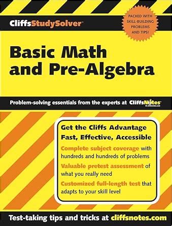 Cliffs Study Solver Basic Math and Pre-Algebra