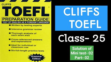 Cliffs TOEFL Solution# Exercise 6: Simple present and present