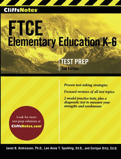 Download Cliffsnotes Ftce Elementary Education K6 2Nd Edition By Enrique Ortiz