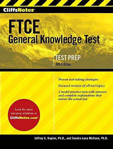 Full Download Cliffsnotes Ftce General Knowledge Test 4Th Edition By Jeffrey S Kaplan