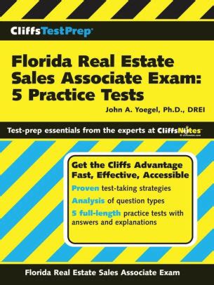 Full Download Cliffstestprep Florida Real Estate Sales Associate Exam 5 Practice Tests By John A Yoegel