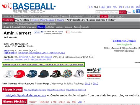 Clifton Garrett Minor Leagues Statistics - Baseball-Reference.com