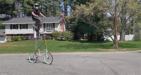 Clifton Park man builds tall bike turning heads