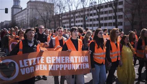Climate activists stage slow march through German capital