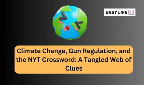 Climate change gun regulation etc. nyt crossword. Five thousand seven hundred and forty children and teens died from gunfire in the United States, just in 2008 and 2009. Twenty more, including Olivia Engel, who was seven, and Jesse Lewis, who was ... 