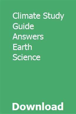 Climate study guide answers earth science. - Baxi combi 80e 105e users man installation instructions manual.