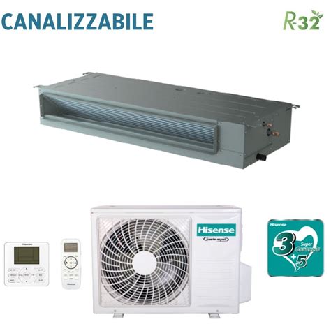 Climatizzatore Condizionatore Hisense Canalizzabile 24000 Btu ...