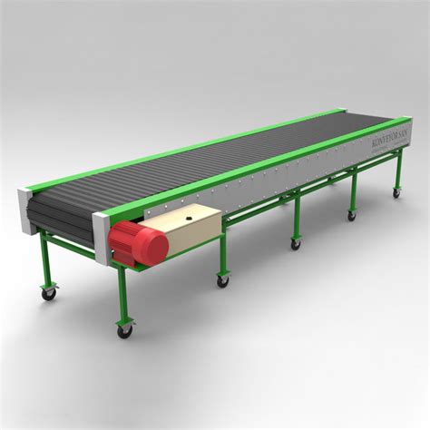 Climbing belt conveyor 3D CAD Model Library GrabCAD