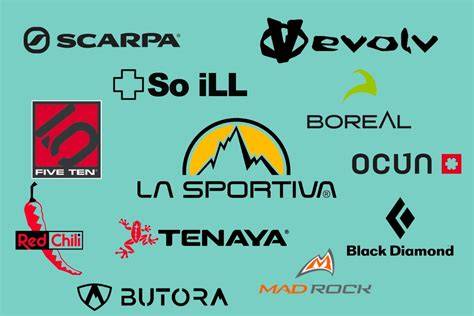 Climbing brands.  Each is evaluated for product Explore top mountain cli...