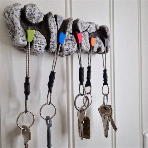 Climbing key holder.  Features authentic texture, measuring 20cm x 7cm x 3cm.  We ...