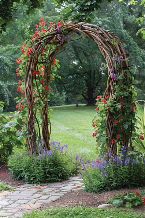Climbing plant support ideas.  Another category involves creating trellises suitable for a w...