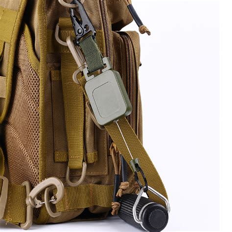 Climbing rope keychain.  Zinc Alloy Easy-Pull Buckle Retractable Buckle...