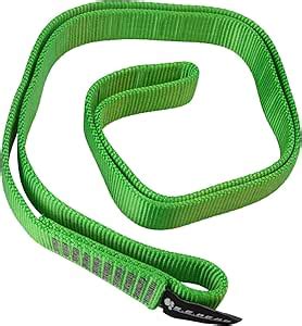 Climbing webbing loop.  Wear-resistant, sturdy, and shape-retaining, so tha...