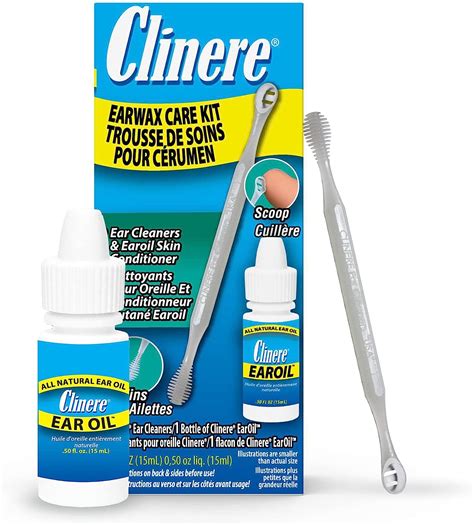 The Clinere® Carbamide Peroxide Earwax Removal Kit works by softening and loosening earwax. When drops are placed in the ear, the carbamide peroxide will release oxygen, which will begin to foam, breaking down the earwax. Once broken down, earwax can be removed using the Clinere® Ear Cleaner tool: its flexible spoon end will help scoop away ...