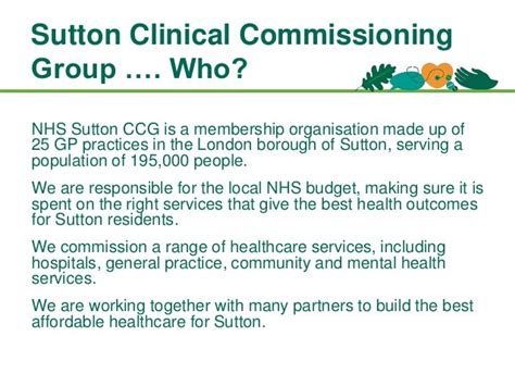 Clinical Commissioning Group Sutton Park