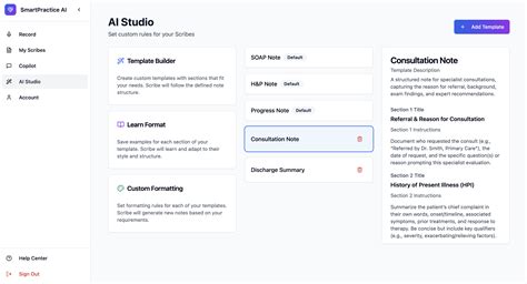 Clinical Documentation Software Customizable Templates