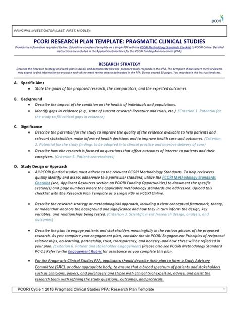 Clinical Research Project Plan 11+ Examples, Format, Pdf Examples
