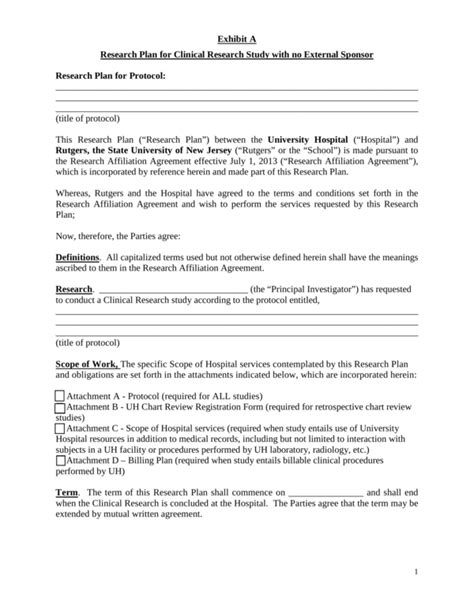 Clinical Research Project Plan 11+ Examples, Format, Tips, Pdf