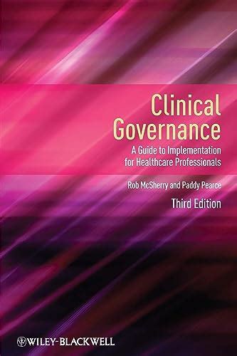 Clinical governance a guide to implementation for healthcare professionals 3rd edition. - Sears craftsman 500 series 158cc manual.