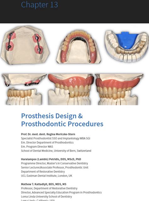Clinical guide to prosthodontics a compendium of prosthodontic procedures. - The best ever guide to demotivation for dermatologists how to.