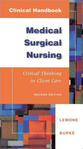 Clinical handbook for medical surgical nursing critical thinking in client care. - Suzuki gsx r1000 k2 motorcycle 2001 2002 repair manual.
