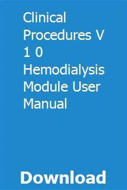 Clinical procedures v 1 0 hemodialysis module user manual&source=bubbbackdarea. - Study guide for certified spanish interpreters.