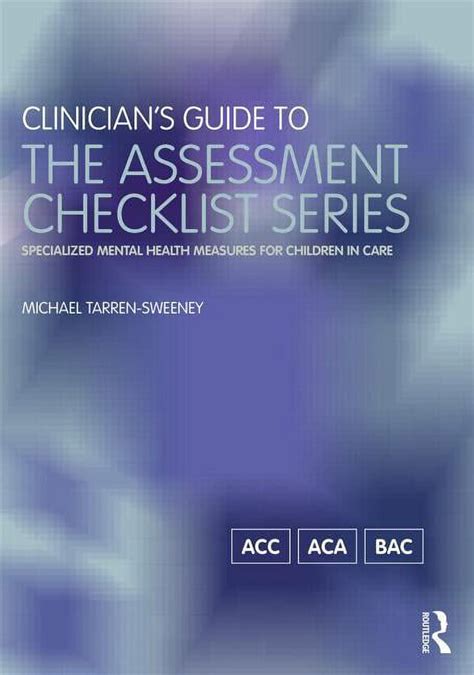 Clinicians guide to the assessment checklist series specialized mental health measures for children in care. - Whirlpool duet sport front load washer manual.