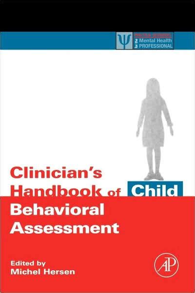 Clinicians handbook of child behavioral assessment. - User manual renault megane coupe car.