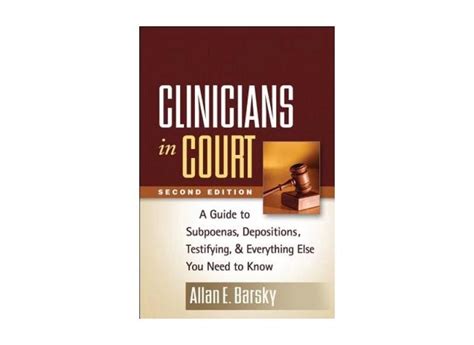 Clinicians in court second edition a guide to subpoenas depositions testifying and everything else you need. - Lg 32lc7r 32lc51 32lc52 lcd tv manual de servicio.