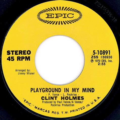Clint holmes - playground in my mind