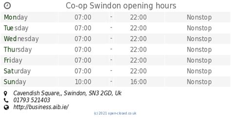 Clintons in Swindon opening times Open4u.co.uk