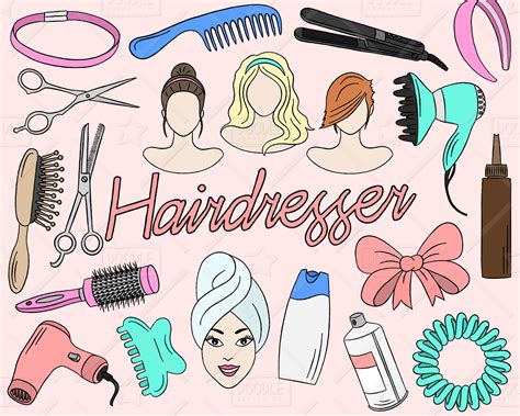 Clip Art Hairdresser - Etsy