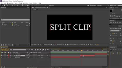 Clip video in after effects
