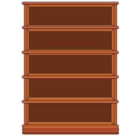 Clipart Bookshelf Empty