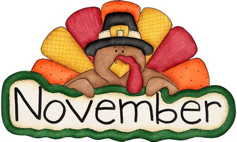 Clipart November Calendar