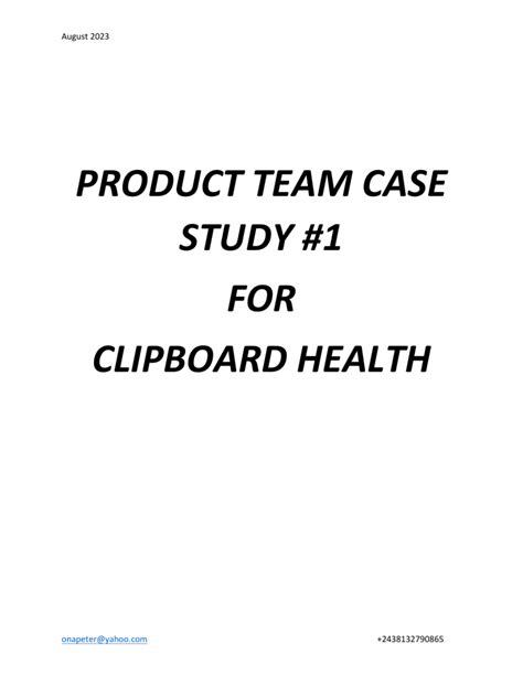 Clipboard Health Case Study - Blind