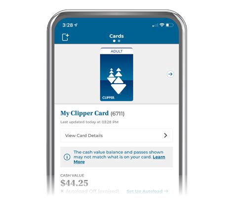  The new Clipper app lets you manage your Clipper account from your iPhone—add value, view your history, and plan your trip! Download the Clipper app today! Pay with Your iPhone or Apple Watch The Clipper app gives you step-by-step instructions for setting up a new Clipper card or transferring an existing Clipper card to your Apple Wallet ... 